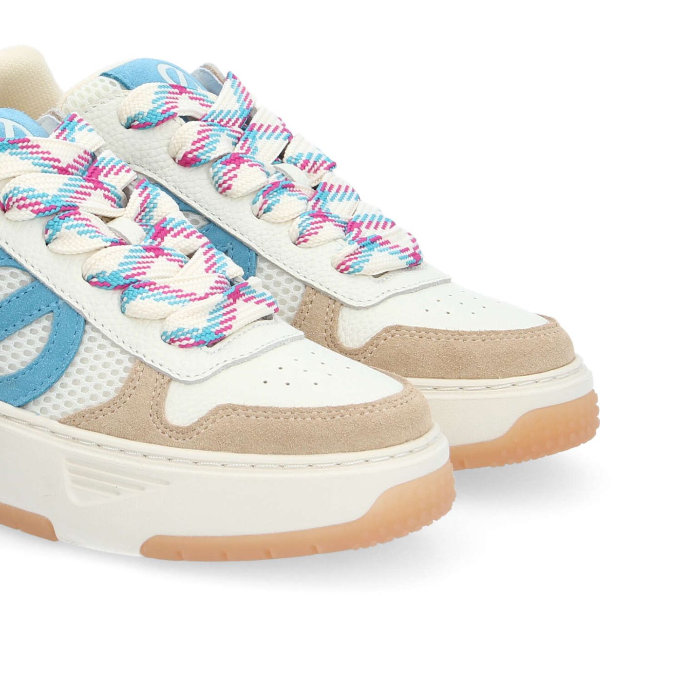 ALISON SNEAKER W - SUEDE/MESH/SUED - BEIGE/BLANC CASSE/BLEU